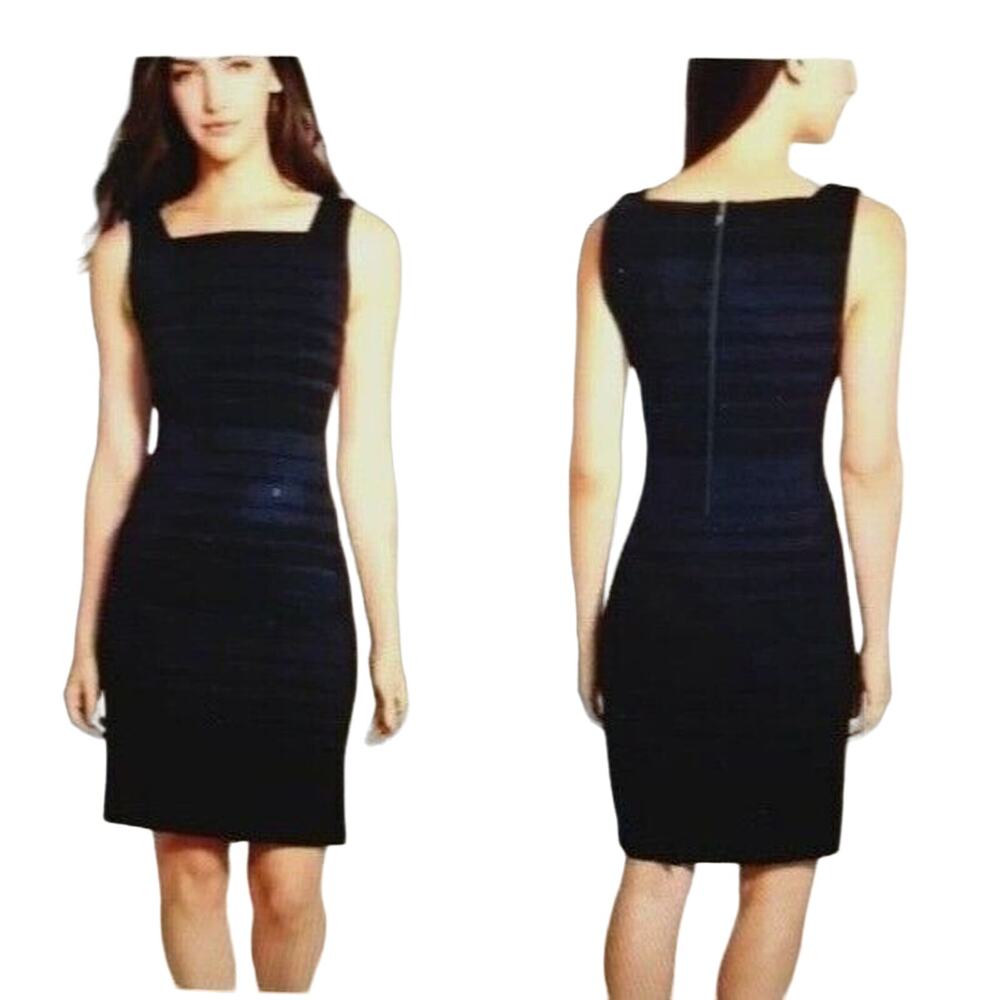 Eileen Fisher Black Dress Sz 12‎ A-Line Sleeveless Women's Stretch Minimalist